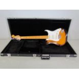 Fender STRATOCASTER marked "by Fender" electric six string guitar with case A/F - Please Refer to