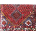 Middle Eastern woollen carpet with all over pattern 81 cm x 53cm