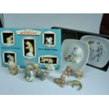 Wade - Whimsies Boxed set no.9 North American Animals, My Fair Lady boxed Ashtrays (Wade), Set of