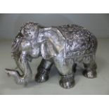 Modern interior silver figure of an Elephant