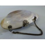 Mother of pearl coin purse with original interior (red)