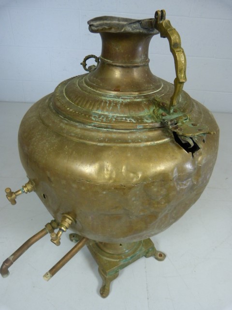 Extremely large copper Samovar A/F with fittings. - Image 4 of 4