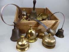 Selection of bells to include - 19th century servants call bells and various other waiting bells.