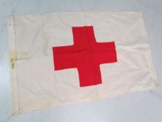 Hand Stitched Red Cross Flag 'Haiti'