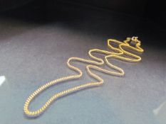 14ct Gold (585) chain - approx weight 2.5g