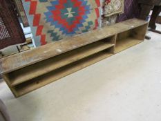 Hardwood modernist TV stand/ bookcase