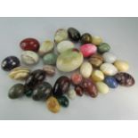 Large selection of Semi Precious stone eggs