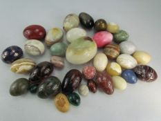 Large selection of Semi Precious stone eggs