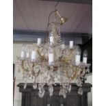 15 branch two tier chandelier