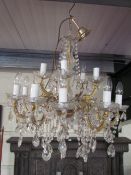 15 branch two tier chandelier