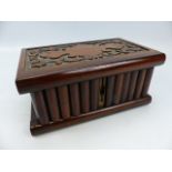 Victorian mahogany jewellery box