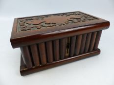 Victorian mahogany jewellery box