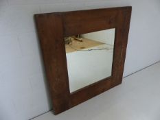 Large reclaimed timber mirrror