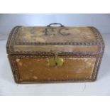 R & W Maltwood antique cow hide box