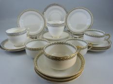 Haviland Limoge cups and saucers along with a Royal Albert part coffee set
