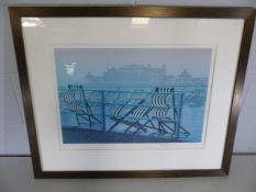 Philip Dunn a print of deckchairs