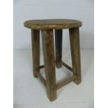 Antique milking stool