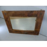 Large wooden framed mirror