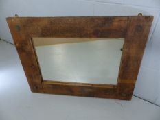 Large wooden framed mirror