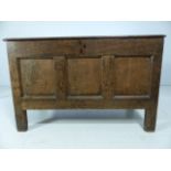 Antique elm coffer 19th century