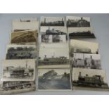 Selection of Railwayana postcards and photographs from the Late 19th and 20th century.