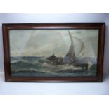 Large Nautical framed print