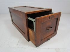 Vintage oak filing drawer by Business Organisers Ltd