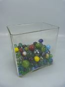 Selection of vintage marbles