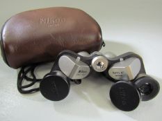 Pair of cased Nikon Opera Glasses 6x15