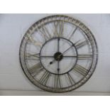 Metal modern wall clock