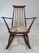 Darkwood Ercol Windsor childrens rocking chair