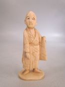 Antique chinese Ivory figure of a man.