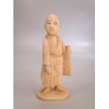 Antique chinese Ivory figure of a man.