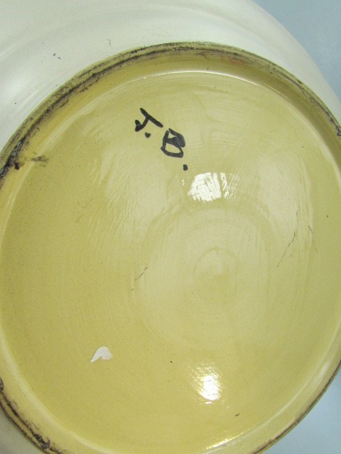 Honiton Pottery Charger decorated with Flora and marked J.B to base. - Image 4 of 4