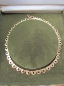 9ct Gold Hallmarked ladies necklace decorated with 9ct Hearts hallmarked JW Ltd (total weight approx