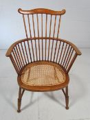 19th Century Elm childrens comb back Windsor Chair