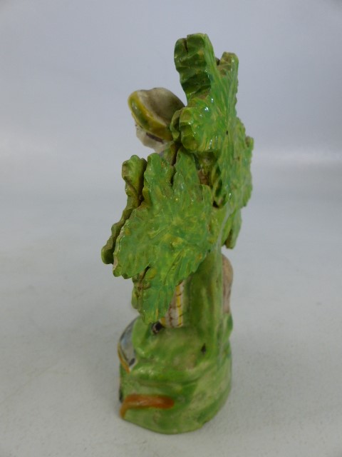 Staffordshire early 19th century figure titled 'Gardners' of a lady surrounded by Bocage. The - Image 4 of 7