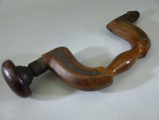 Jukes Coulson turned wooden hand drill