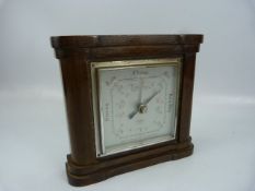 Freestanding oak cased barometer