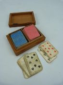 Antique pack of miniature playing cards. Early 1900's.