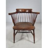 Elm framed captains chair