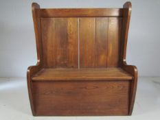 Small two seater elm settle