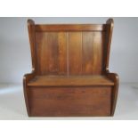 Small two seater elm settle