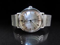 Omega Seamaster De Ville automatic stainless steel wristwatch in original red Omega box