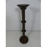 Mahogany barley twist Torchere