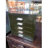 Small table top filing chest