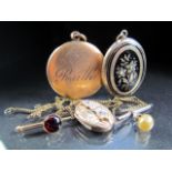 Collection of Gold plated antique items.