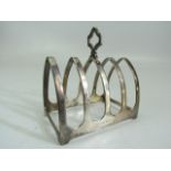 Hallmarked silver Toast rack of small form. Sheffield (Emile Viner) Viners Ltd 1932. Approx weight -