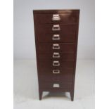 Filing chest of nine drawers