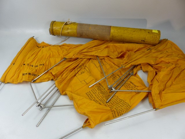 WW2 Rescue / Signalling Kite - Used by the RAF. Complete with cylinder and launching instructions